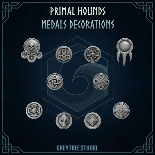 Primal Hounds, lot de 10 médailles