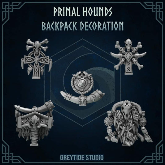 Primal Hounds, Décorations de Backpack