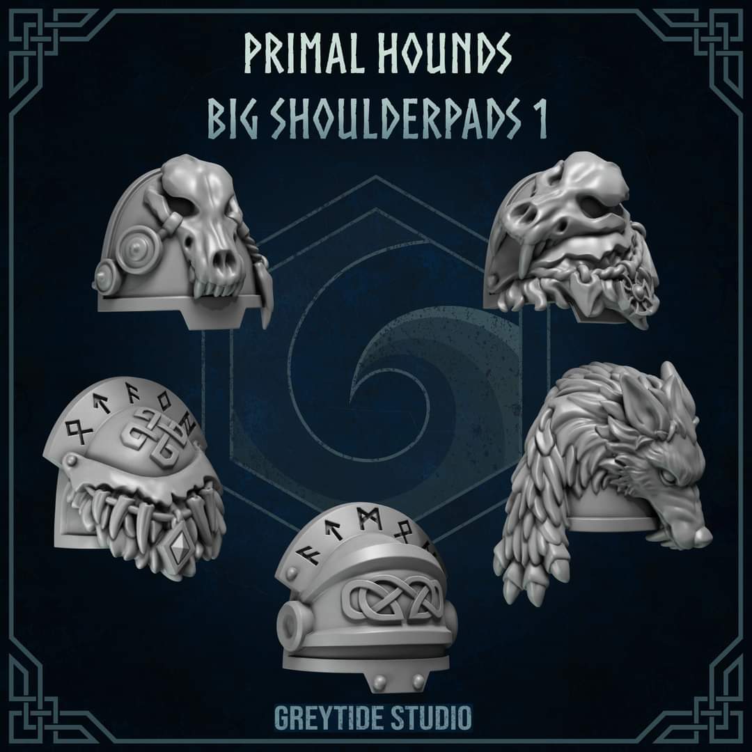 Primal Hounds, 5 Epaulières Terminator, set 1