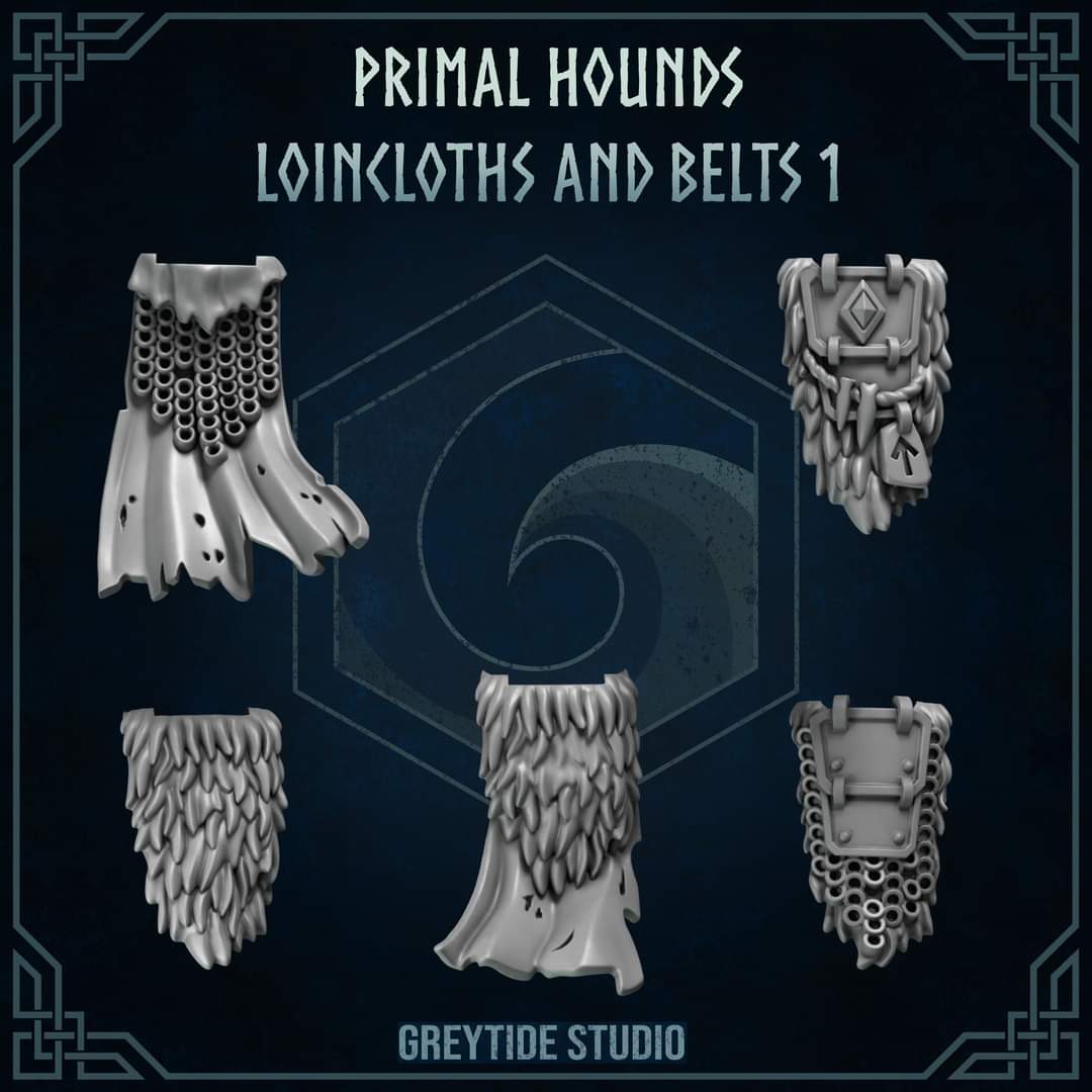 Primal Hounds, 5 pagnes, set 1