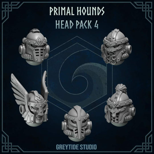 Primal Hounds, lot de 5 têtes, set 4